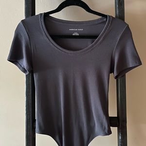 Women’s American eagle dark gray bodysuit.